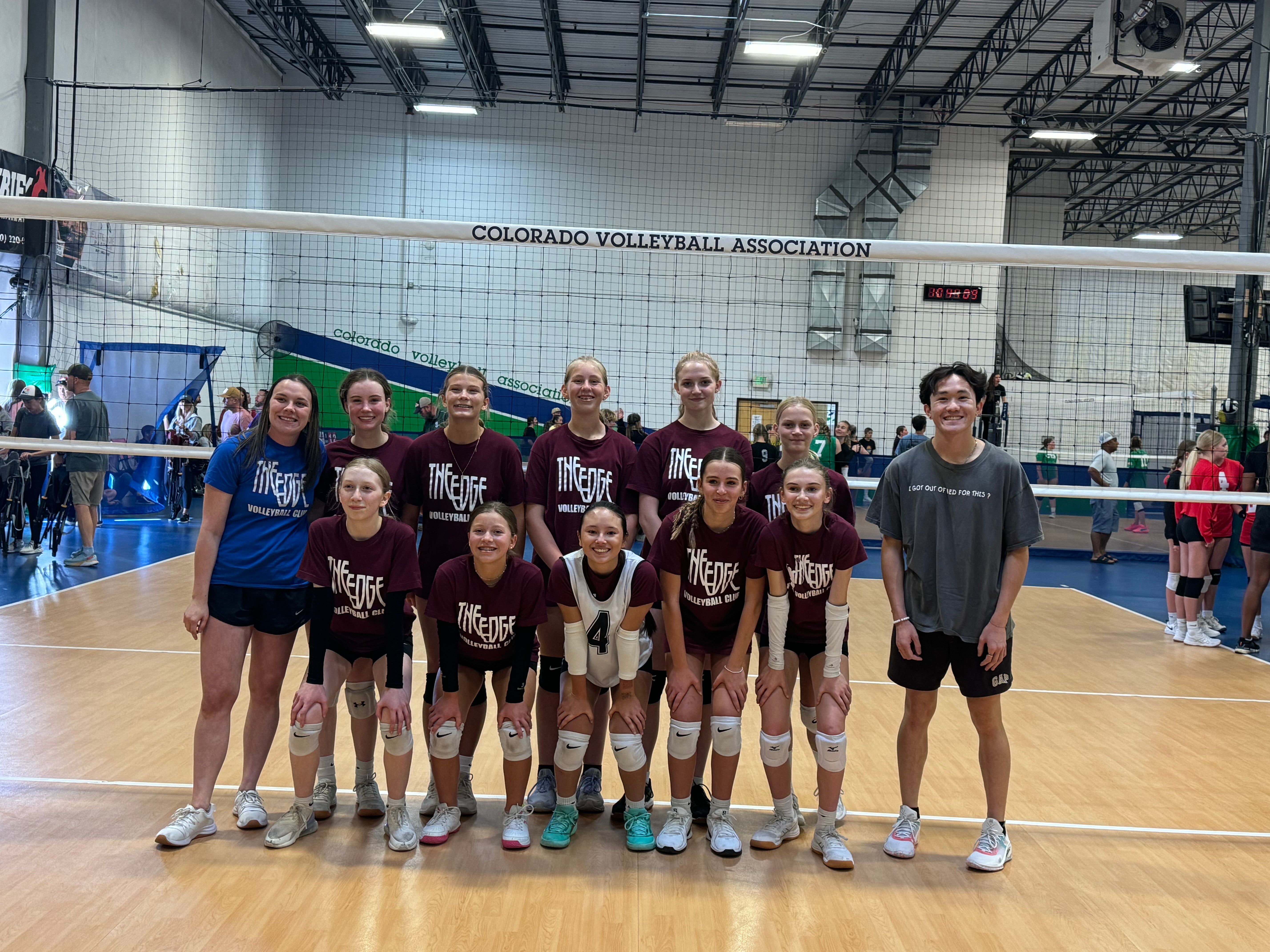 EDGE CYL 14 Julie D after going 2-0 in week two of youth league volleyball